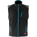 Gilet homme FORTIS 24, Black/turquoise, Gr.S