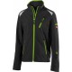 Veste softsbrillant enfant Fortis 24, Black/limegreen,Gr122-128