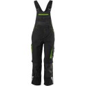 Salopette enfants Fortis 24, Black/limegreen,Gr110-116