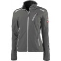 Veste softsbrillant femme 24, DarkGrey/lightgrey,Gr.XXL