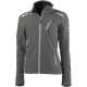 Veste softsbrillant femme 24, DarkGrey/lightgrey,Gr.L