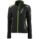 Veste softsbrillant femme 24, Black/lime green,Taille XL