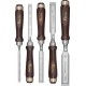 Ensemble ciseaux a bois 5- pièces 8-26mm, polie FORTIS