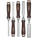 Ensemble ciseaux a bois 5- pièces 8-26mm, polie FORTIS
