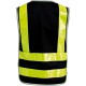 Gilet haute visibilité FORTIS Gr.2XL, noir-refl.jaune