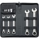 Ensemble clé a cliquet . 9 pièces ger. 8-19mm FORTIS