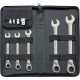 Ensemble clé a cliquet . 9 pièces umsch.8-19mm FORTIS