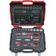 Coffret de douilles 1/4+1/2" 52 pièces FORTIS