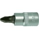Douille male carré 1/4"PZ2 FORTIS