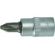 Douille male carré 1/4"PH3 FORTIS