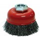 Brosse a boisseau Acier inoxidable 80 mm ondulé FORTIS