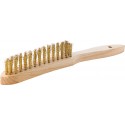 Brosse métallique en laiton 3 rangés FORTIS