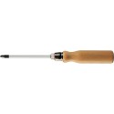 Tournevis manche en bois PZ1x 80mm FORTIS