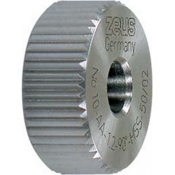 Molette, forme AA parallèle à l'axe (droite), Molette d1 x Larg. : b x perçage d2 : 20 x 8 x 6 mm, Graduation 0,8 mm