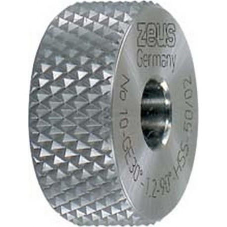 Molette, forme GE pointes surélevées (30°), Molette d1 x Larg. : b x perçage d2 : 20 x 8 x 6 mm, Graduation 0,8 mm