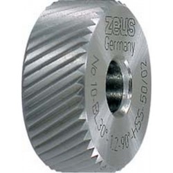Molette, forme BL spirale à gauche (30°), Molette d1 x Larg. : b x perçage d2 : 20 x 8 x 6 mm, Graduation 0,6 mm
