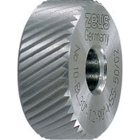 Molette, forme BL spirale à gauche (30°), Molette d1 x Larg. : b x perçage d2 : 20 x 8 x 6 mm, Graduation 1,2 mm