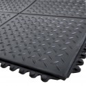 Tapis noir mat 900x900x13 mm