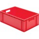 Caisse de transport 600x400x210 mm rouge