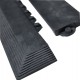 Tapis caoutchouc noir avec patte droite 990X75mm