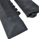 Tapis caoutchouc noir sans patte droite 990X75mm
