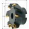 Fraise à surfacer à 45° arrosage interne, Ø d : 80 mm, Nombre de dents 6, Ø du perçage de positionnement 27 mm, Dimensions Ø d1 : 93 mm