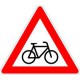 Panneau VKZ .138-20 Dreieck 900mm Vélo (gauche)