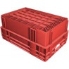 Bac plastique DTK 600x400x270 mm rouge (Par 4)