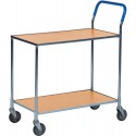 Chariot de transport avec 2 plateformes bois