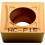 Plaquette amovible de fraisage ISO, Désignation : SCMT 120404 WM MTM10, Rayon d'angle : 0,4 (Par 10)