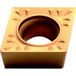 Plaquette amovible de tournage ISO, Désignation : CCMT 060204 WM PTT35, Rayon d'angle : 0,4 (Par 10)