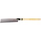 Scie japonaise 265 mm avec manche en rotin/bois, Argent/noir/jaune - Tajima GN-265J