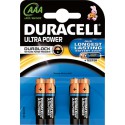 Pile Duracell Ultra Power AAA K4 avec Powercheck