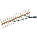 Rateau double plastique 16 dents