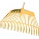 Rateau a feuille 2 en 1 ,jaune