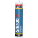 Silirub 2 Mastic silicone neutre 310-ml, gris foncé SOUDAL (Par 15)