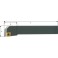 Porte-outils ISO 95° SCLCR/L, Désignation : SCLCL 1616 H09, Queue vierkant 16 x 16 mm, Dimensions l 100 mm, Dimensions l1 : 29 mm