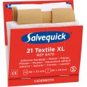 Salvequick - Recharges pour distributeur de pansements - 21 pansements élastique