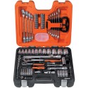 Coffret de douilles 1/4"+1/2"91 pièces S910 Bahco