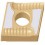 Plaquette amovible de tournage ISO, Désignation : CNMG 120408R-EC U 5035, Rayon d'angle : 0,8 (Par 10)