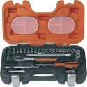 Coffret douilles et cliquet 1/4" 29 pièces - Bahco S290