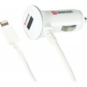 Chargeur pour Auto Micro USB - Blanc