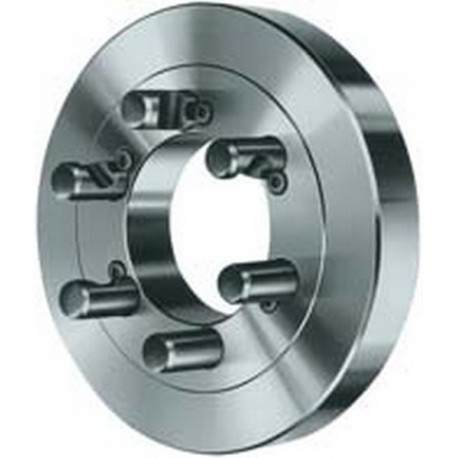 Faux-plateau en fonte à cône court, DIN 55029 et ASA B 5,9 D 1, avec goujon à téton pour Camlock, Ø A/cône : 200/5 mm, DIN 55029 hauteur B 33 mm