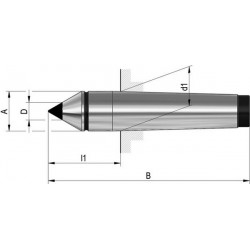 Coins durs, type 667, pointe pleine, MK : 3, A 24,1 mm, B 125 mm, D : 1 mm, d1 : 23,825 mm, l1 : 44,0 mm
