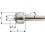 Pointe tournante, Taille : 101, MK 1, a 60,5 mm, b : 36 mm, d : 15 mm, g : 12,065 mm, k : 17,0 mm, Ecart de concentricité maximum : 0,005 mm