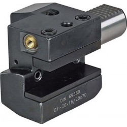 Porte-outils VDI axial C1 à droite, DIN 69880, VDI : 30, h1 20/16 mm, b1 70 mm, b2 : 35,0 mm, b3 : 17 mm, h5 : 28,0 mm, h6 : 38 mm, l1 : 70 mm