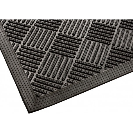 Tapis d'entrée en caoutchouc 9mm Turtle 1500x900mm noir