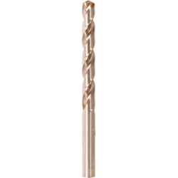 Foret hélicoïdal avec queue cylindrique courte, en acier à coupe rapide à 5 % de cobalt, type Ti, DIN 338, surface sans revêtement, Ø h8 : 1,10 mm