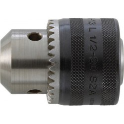 Mandrin à couronne dentée à emmanchement fileté, tournant à droite/à gauche, Capacité de serrage : 1,5-13,0 mm, Fixation 1/2''x 20 mm