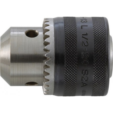 Mandrin à couronne dentée à emmanchement fileté, tournant à droite/à gauche, Capacité de serrage : 1,5-13,0 mm, Fixation 1/2''x 20 mm